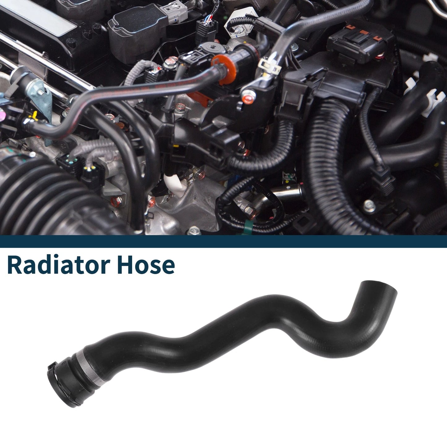 Radiator Hose Water Pipe for Volvo XC90 (2006-2014) - Rubber Black 1 Pcs