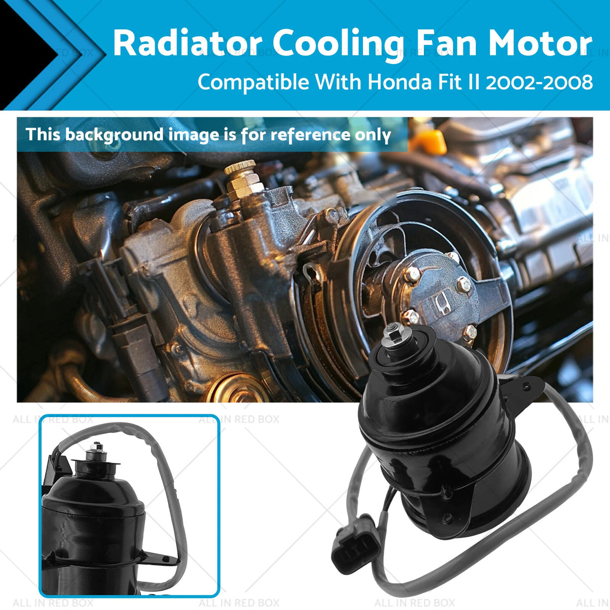 Radiator Cooling Fan Motor for Honda Fit II (2002-2008)
