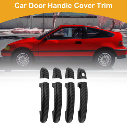 Carbon Fiber Black Door Handle Cover Trim for Suzuki Swift (2004-2021)