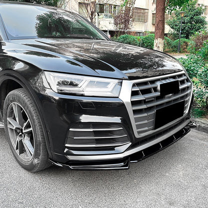 Bumper Splitter Lip for Audi Q5 FT Sline (2018-2020) Gloss Black