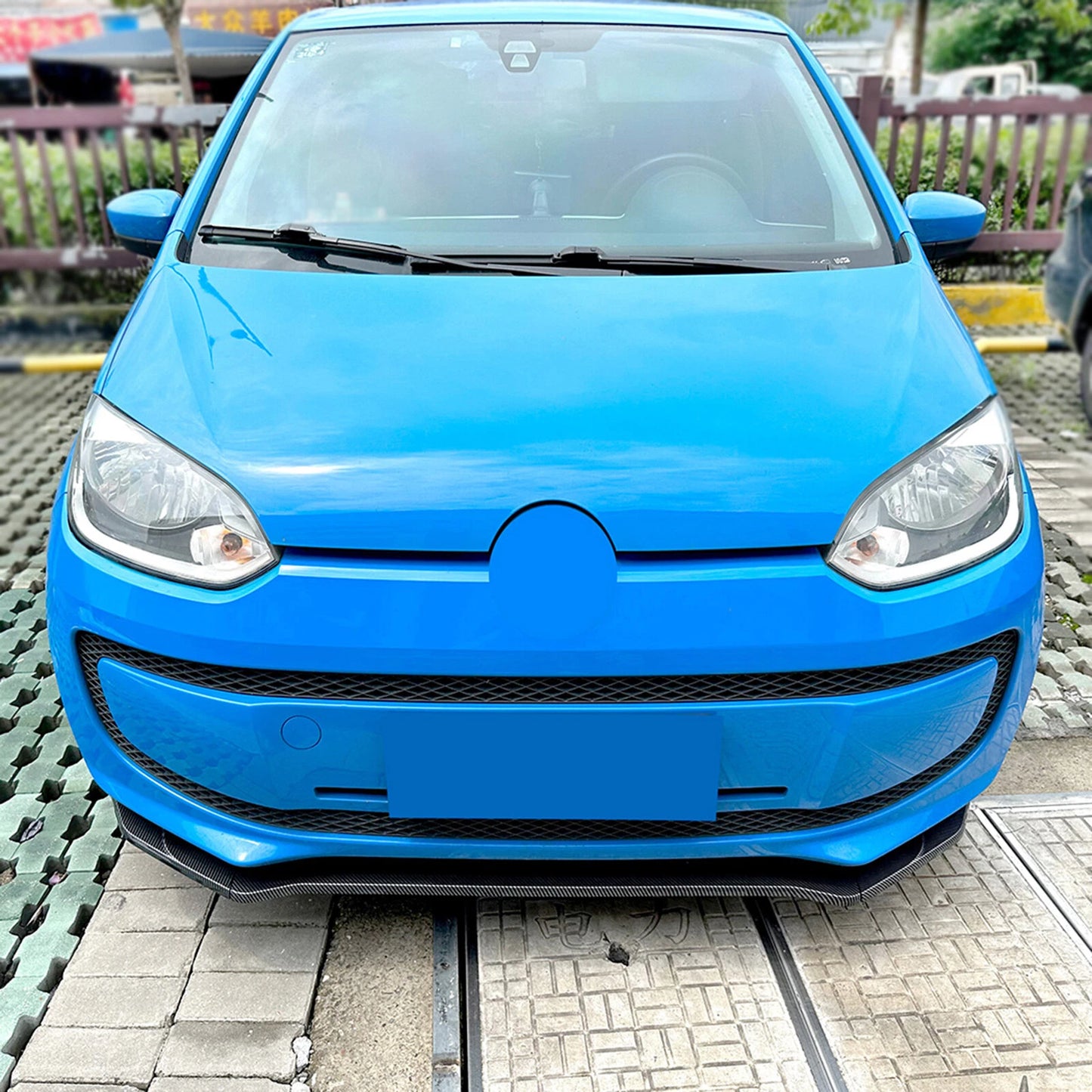 Bumper Spoiler Lip Splitter for VW UP (2011-2015) 3 x Carbon Style