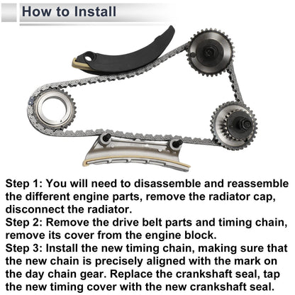 Timing Chain Kit 3.6L for Chevrolet Traverse Buick Enclave (2009-2016)