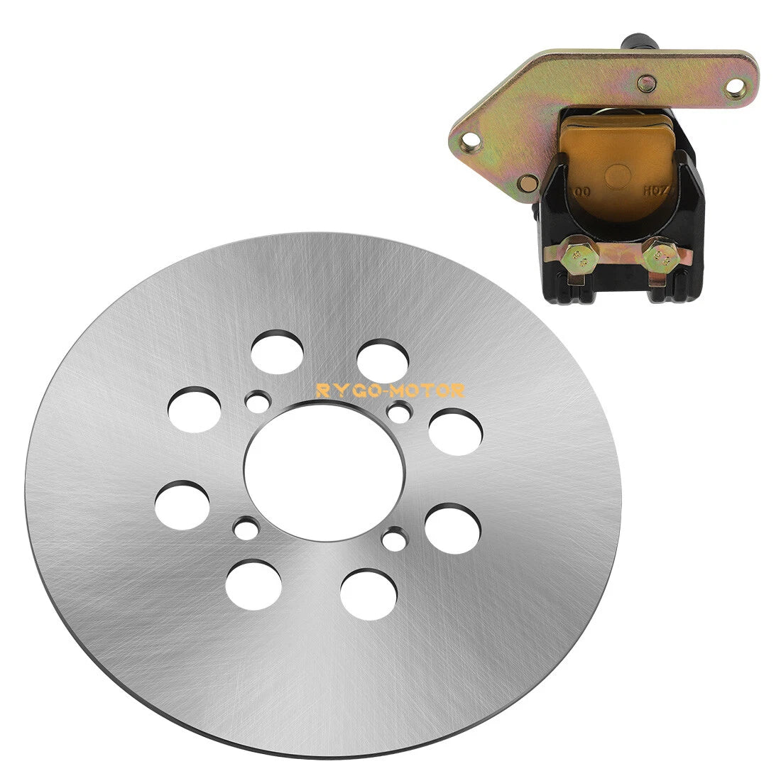 Rear Brake Disc Rotor & Caliper for Yamaha Wolverine 350 Warrior 350 YFM350X/FX