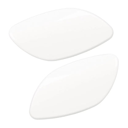 White Front Bumper Headlight Washer Covers for Volvo S80 (2007-2013)