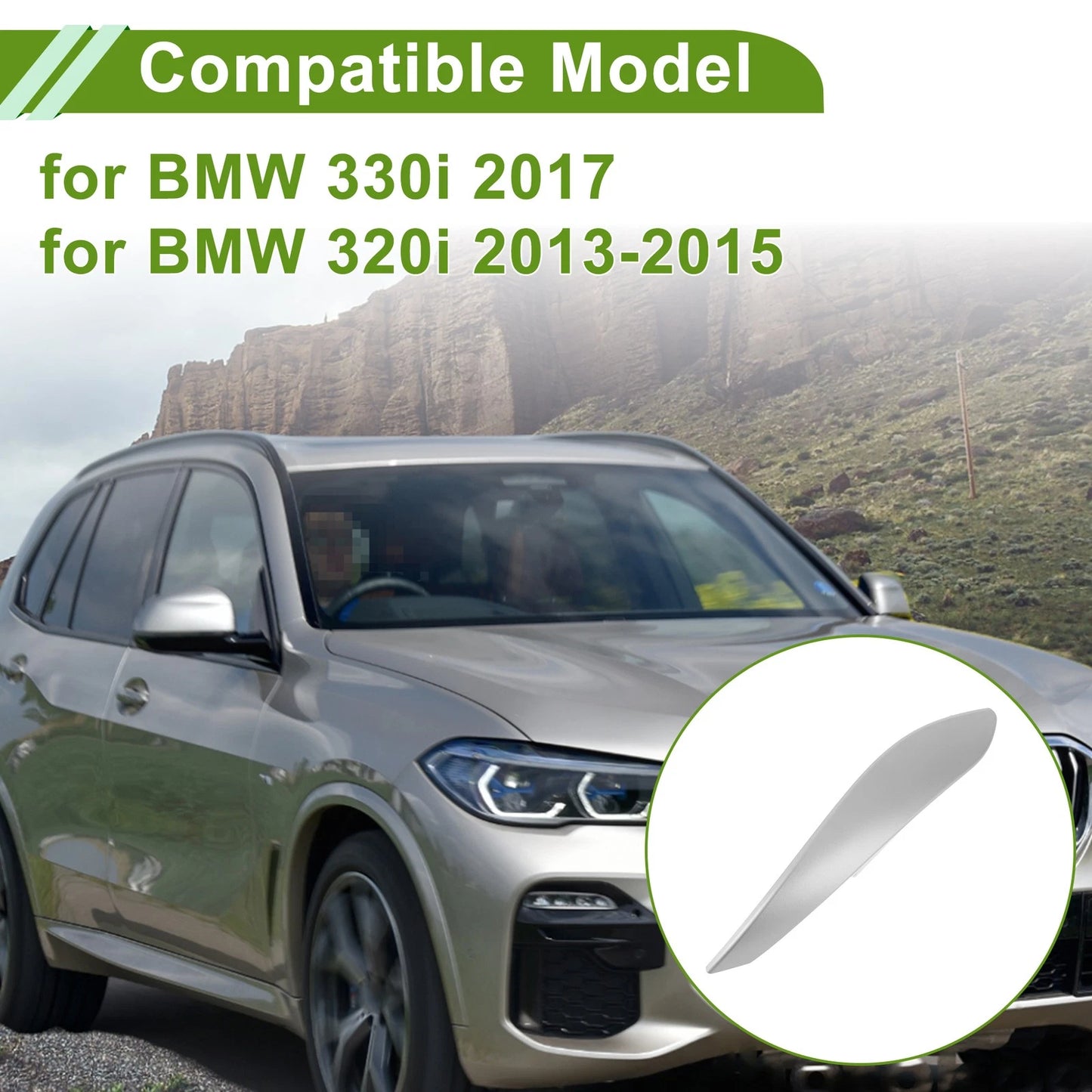 Door Panel Handle Trim Cover for BMW 330i (2017)