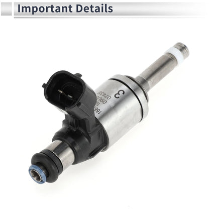 Fuel Injector 1 Pc for Subaru BRZ 2.0 (2013-2020) Black Silver Tone