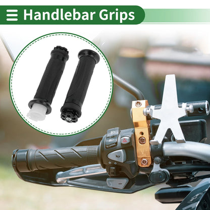 7/8" 22mm Hand Grips Aluminum Alloy Rubber for Motorcycle