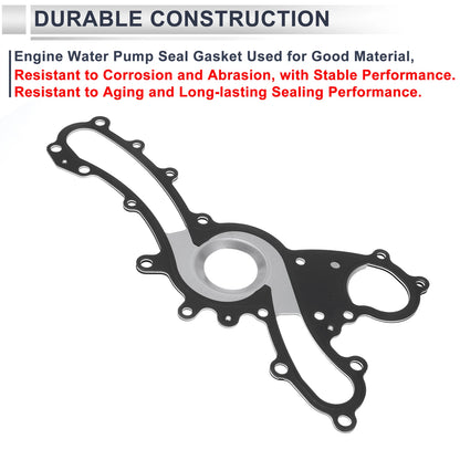 Water Pump Gasket for Toyota Camry 2007-2017 Rubber 1 x Engine Component
