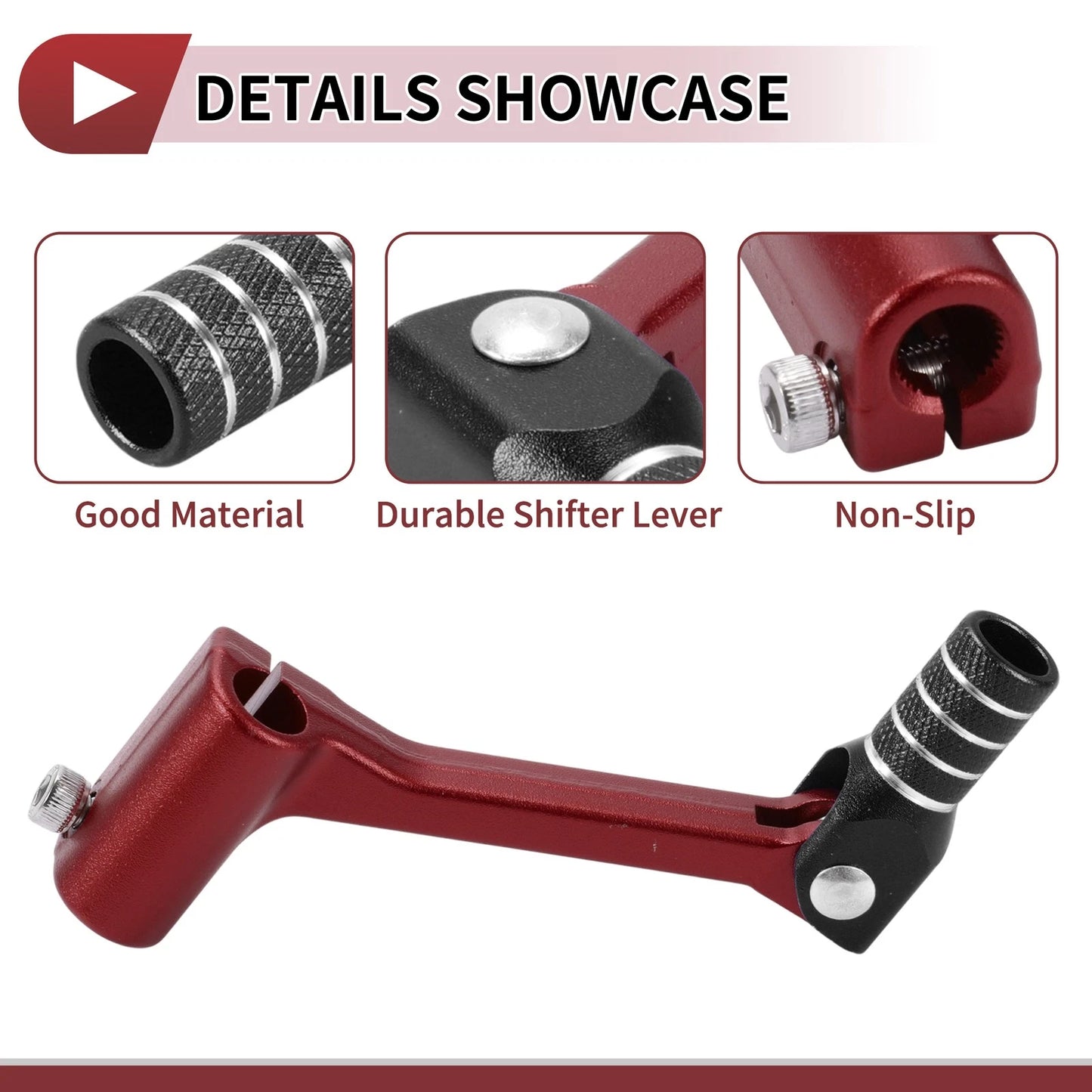Shifter Lever / Foldable for Bosuer Cheetah Red Black
