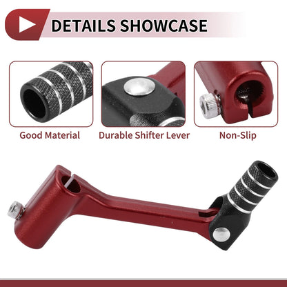 Shifter Lever / Foldable for Bosuer Cheetah Red Black