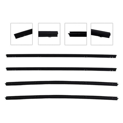 Set 4x Weatherstrip Door Belt Outer Inner Fit Toyota Hilux RN30 LN40 UTE 1978-83