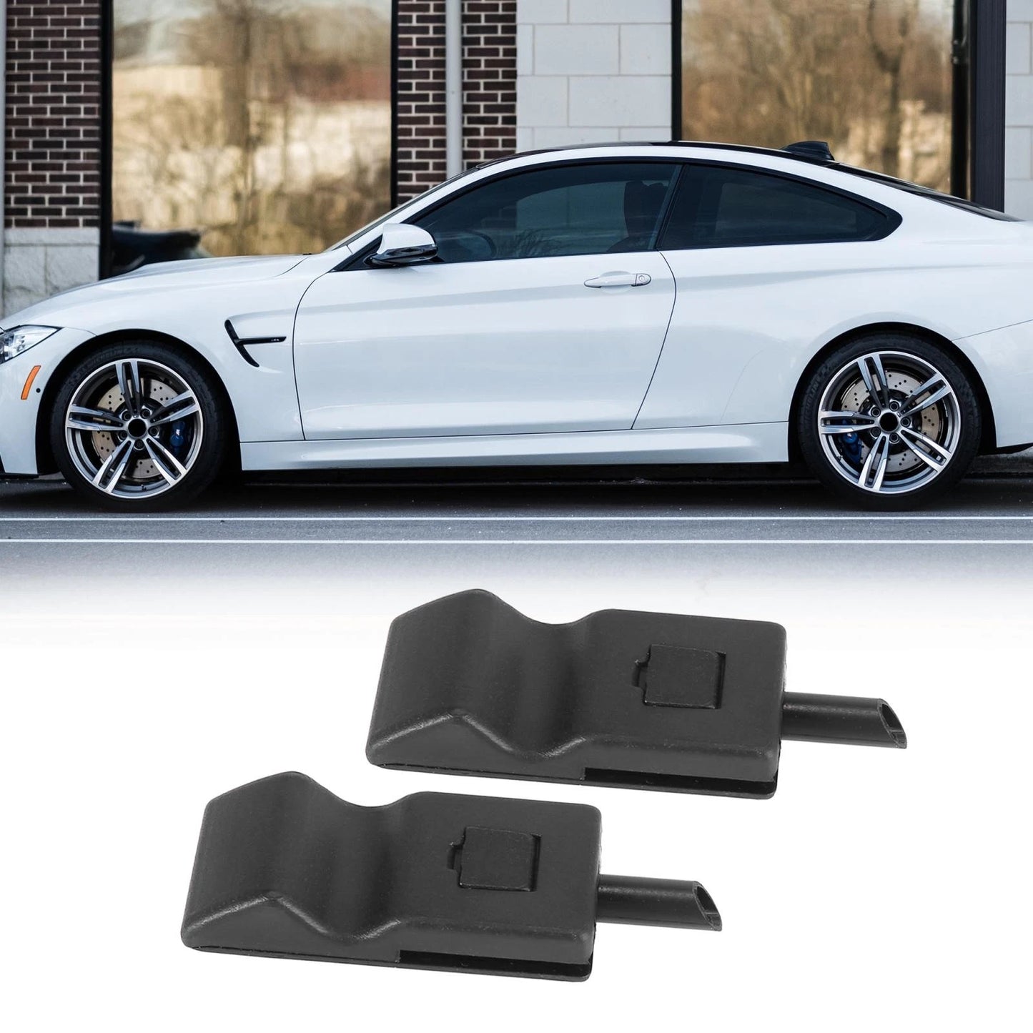Black Front or Rear Door Interior Lock Knobs for Chevrolet