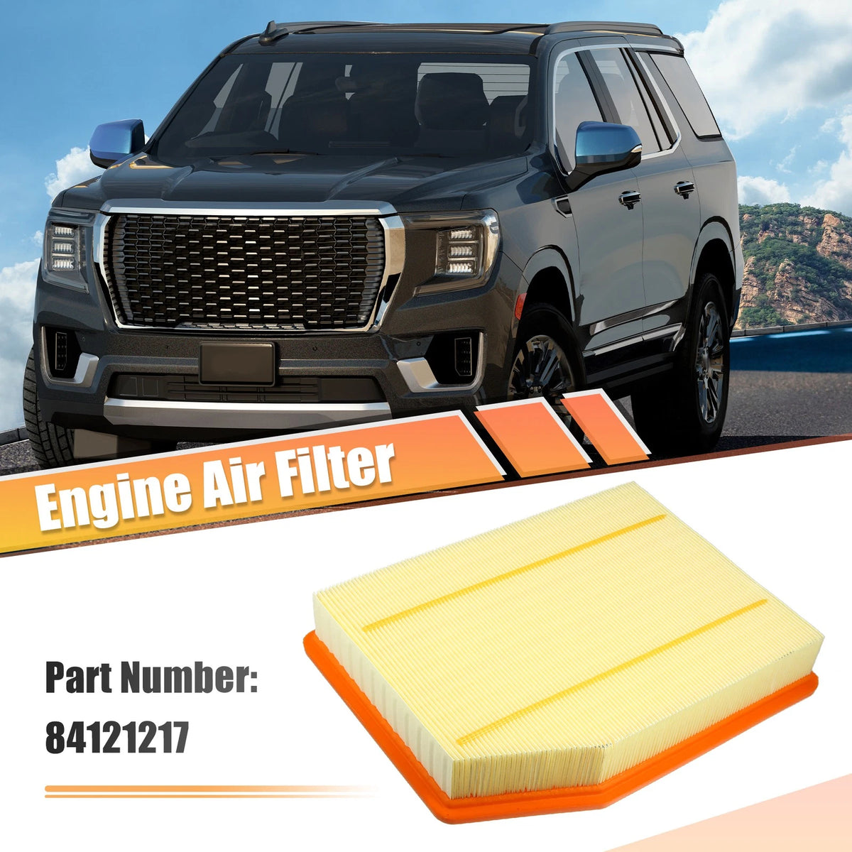 Engine Air Filter for Chevy Silverado, Tahoe, GMC Sierra, Cadillac (2014-2023)