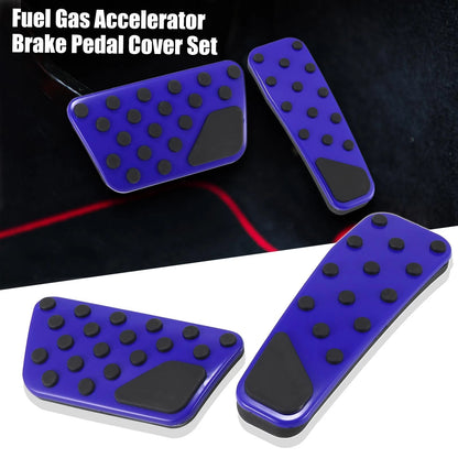 Pedal Cover Set Blue for Dodge Charger (2009 - 2019)