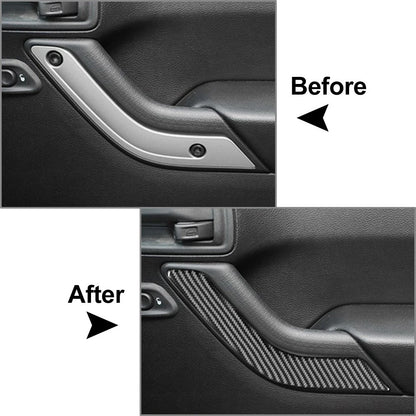 4 x Interior Door Handle Cover Trim for Jeep Wrangler JK (2011-2017)