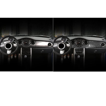 Real Carbon Fiber Interior Center Console Trim for Mini Cooper R53 2005-2006