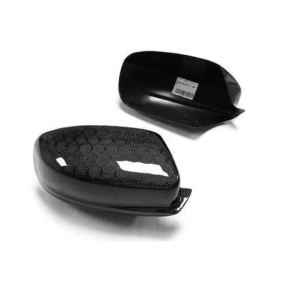 Real Carbon Fiber Adhesive Mirror Shell Cover Caps for Dodge Charger 2011-2021