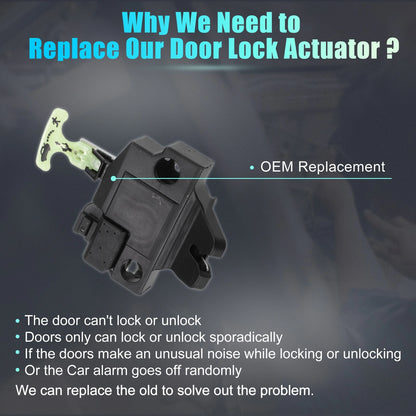 Rear Liftgate Door Lock Actuator Motor for Toyota Camry (2007–2011)