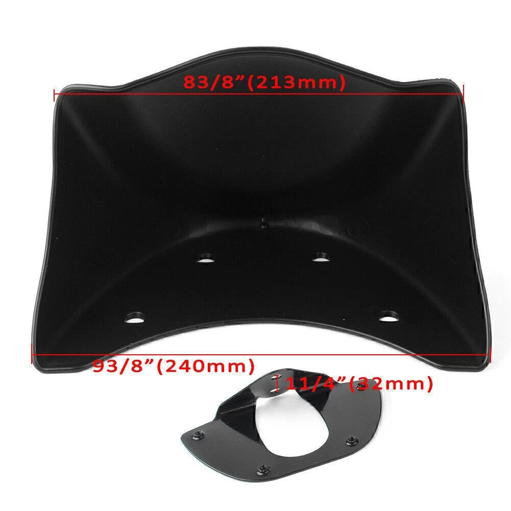 Chin Spoiler Air Dam Fairing Mudguard Cover for Harley Dyna FXD FXDB (2006-2015)