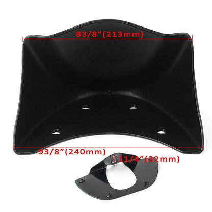 Chin Spoiler Air Dam Fairing Mudguard Cover for Harley Dyna FXD FXDB (2006-2015)