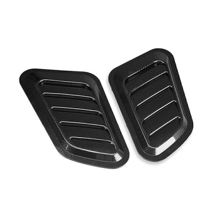 2 x Auto Decorative Air Flow Intake Hood Scoop Vent Bonnet Cover for Universal