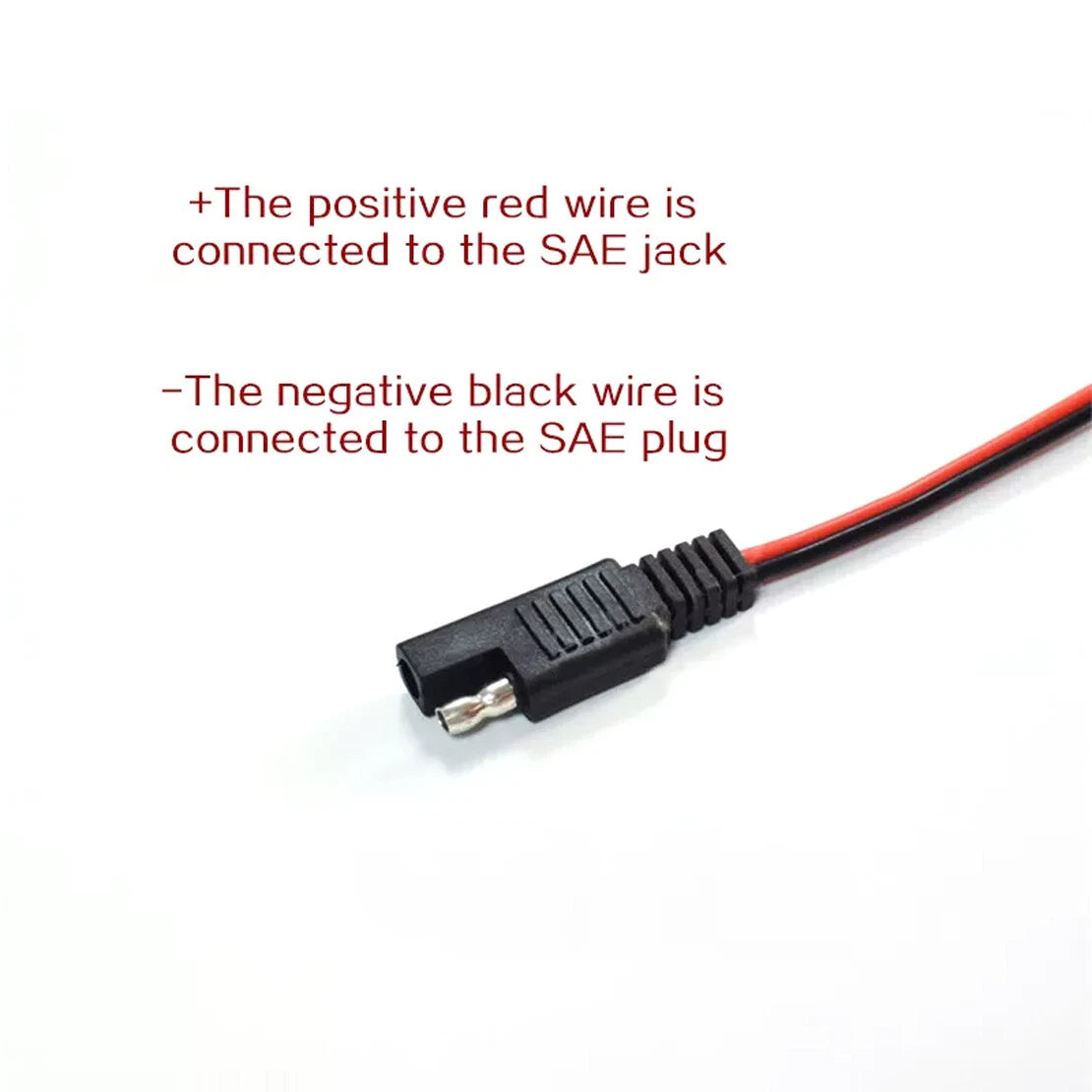 12V SAE to O Ring Connection Cable Adapter for Battery Charging