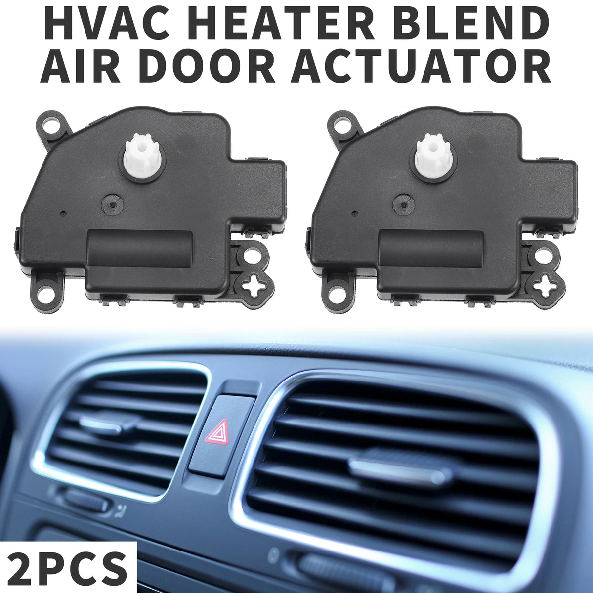 2 x HVAC Heater Blend Door Actuators for Ford Escape (2008-2012)