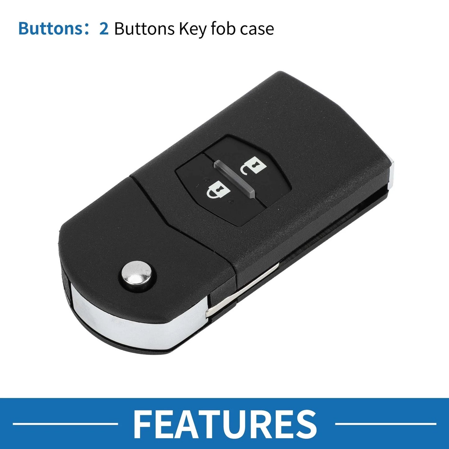 Keyless Entry Remote Key Shell Case for Mazda CX-7, CX-9 (2006-2012)