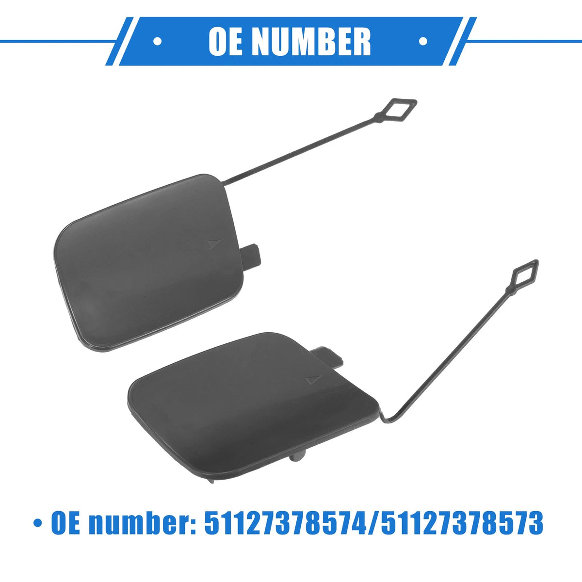 Rear Tow Hook Eye Hole Cover Cap for BMW X5 (2016-2018)