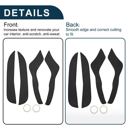 Car Door Anti Kick Pad Sticker Protector for Ford Explorer (2016) - Black Set