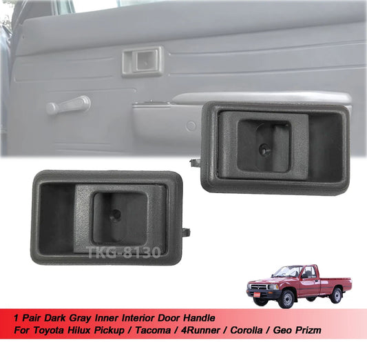 2 x Gray Interior Door Handles for Toyota Corolla 4Runner