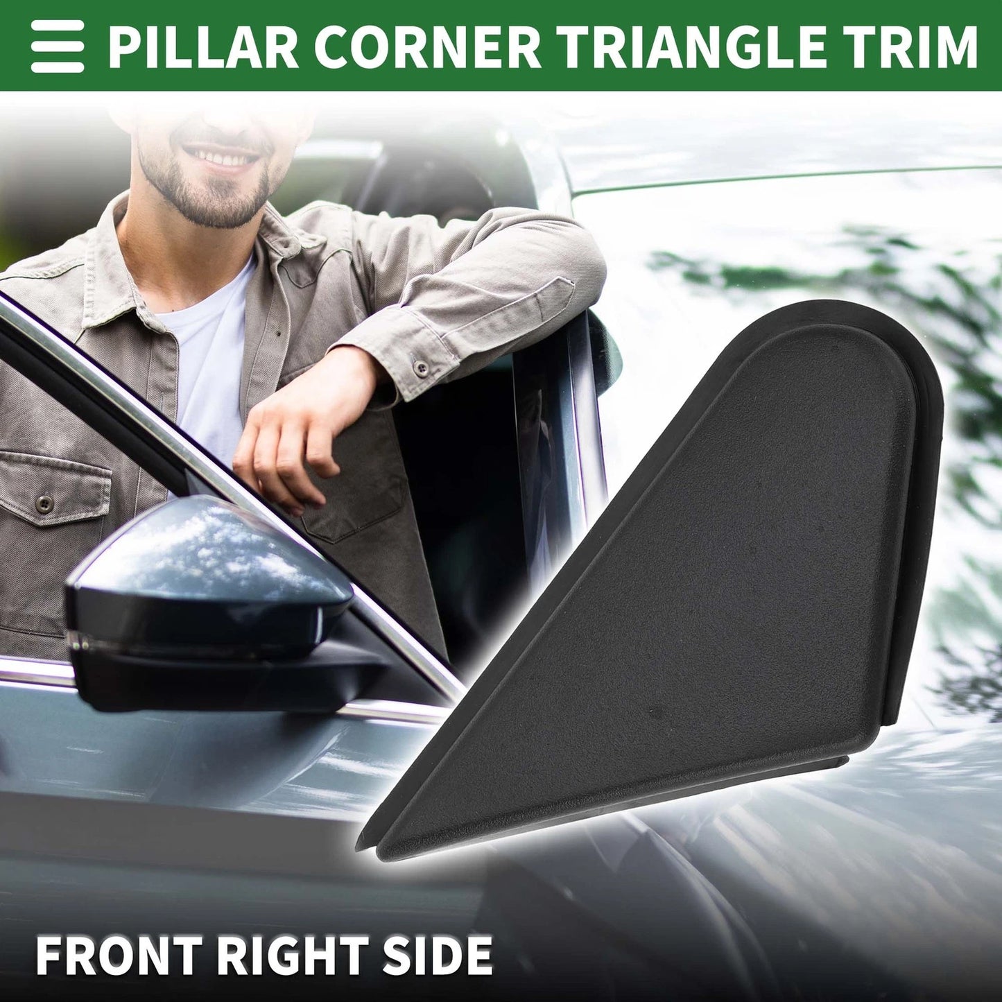 Front Right Triangle Trim for Mitsubishi Lancer Evolution (2008-2015)
