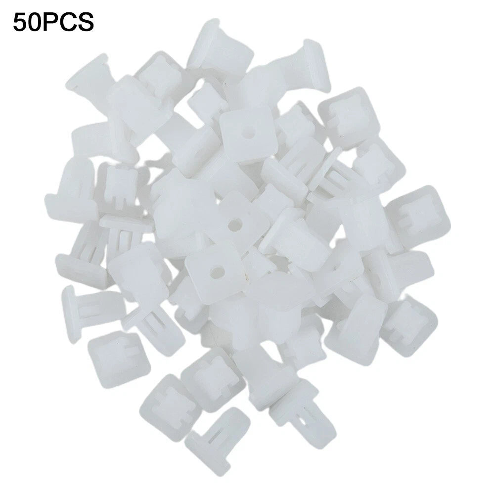 Square Fasteners Retainer Fender 50pcs Car-Door Trim Panel Push Rivet Clips