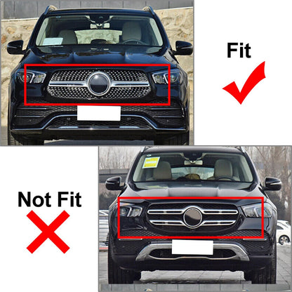 GTR Style Front Bumper Grille for Benz GLE Class W167 Deluxe 2020-2023