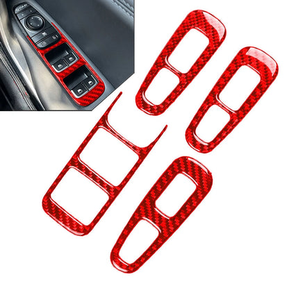 Window Lift Switch Cover Trim for Kia Stinger (2018-2023) Red