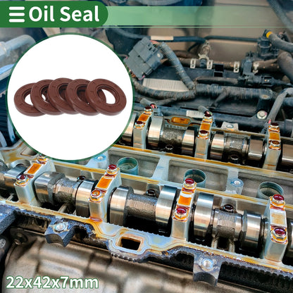 Oil Seal 22x42x7mm 5 Pcs Seal Ring Shaft Seal FKM Rubber for MakeModel