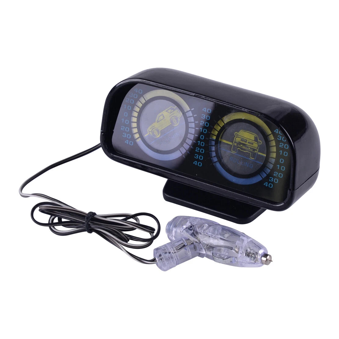 12V Car SUV Angle Tilt Inclinometer Balancer Backlight Slope Meter