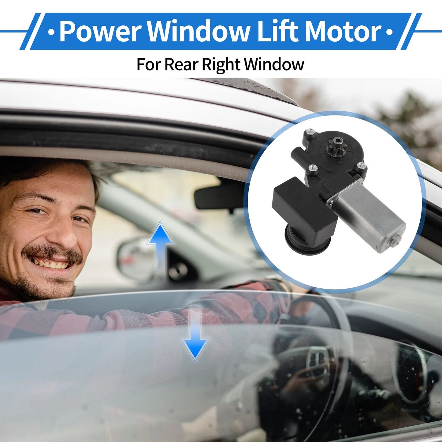 Rear Right Power Window Regulator Lift Motor for Toyota Camry (2020–2021)