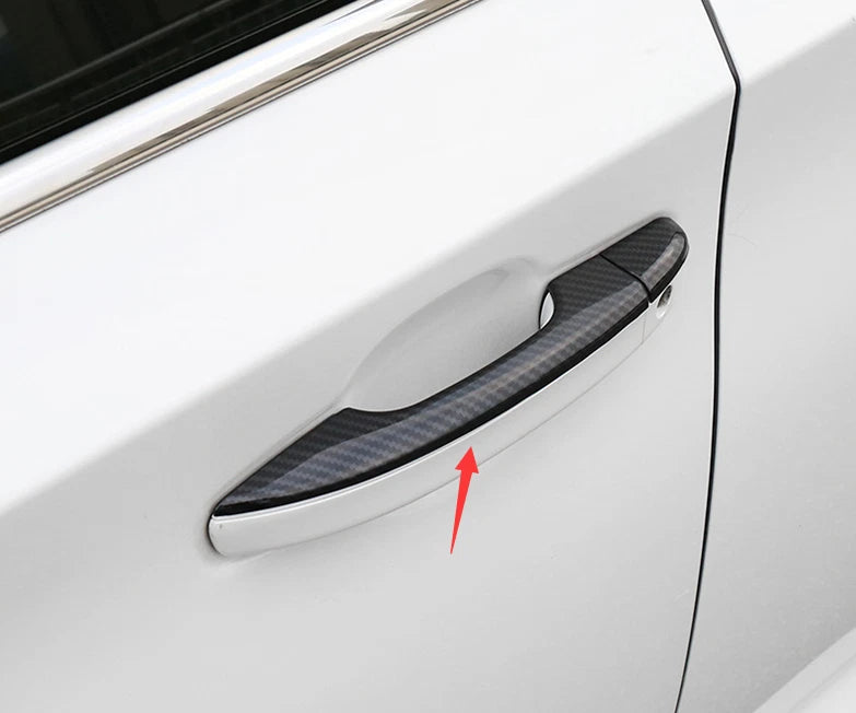 Carbon Fiber Outer Door Handle Cover Trim for Honda Accord 4DR Sedan (2018-2021)