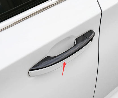 Carbon Fiber Outer Door Handle Cover Trim for Honda Accord 4DR Sedan (2018-2021)