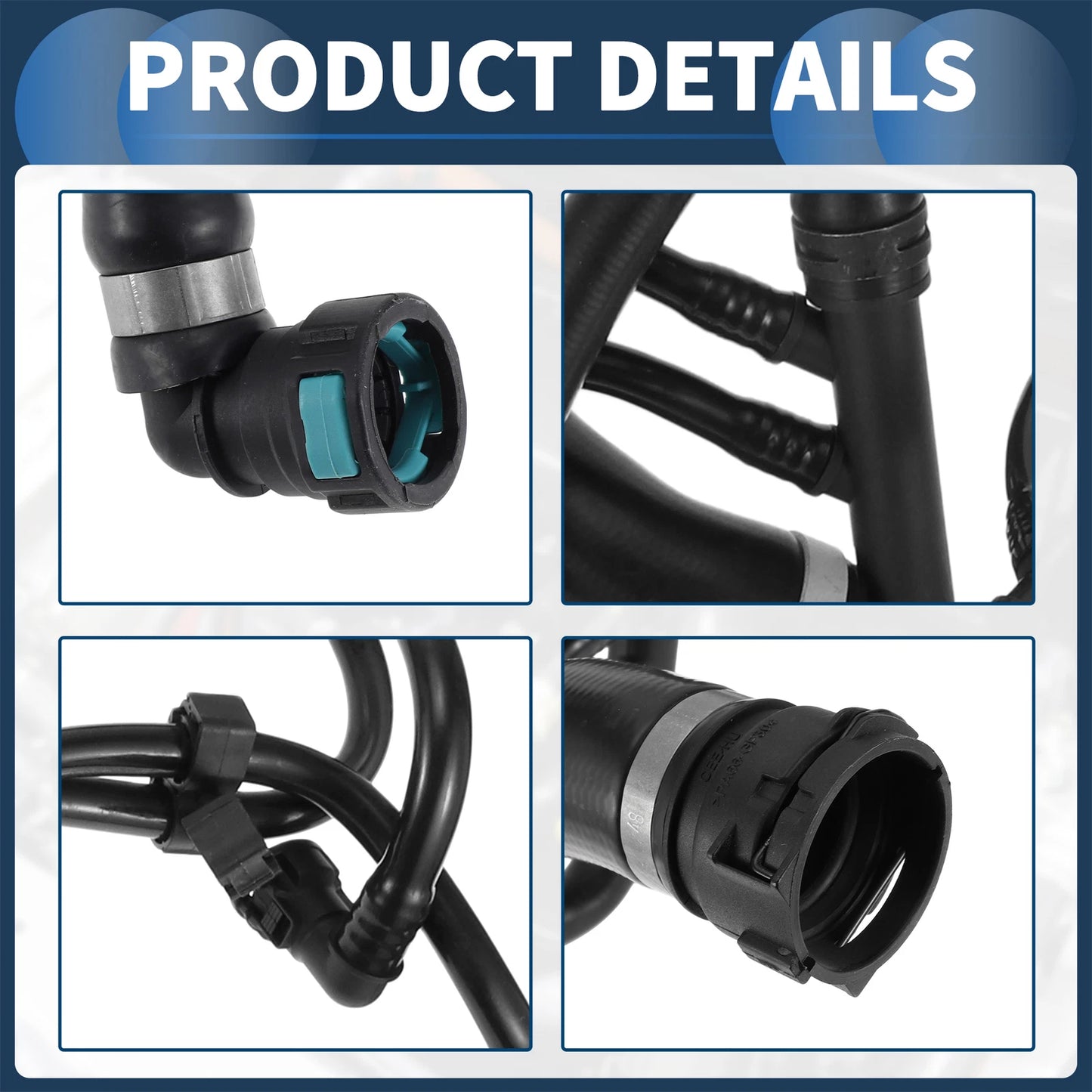 Supercharger Coolant Hose for Land Rover LR4 HSE Sport 3.0L (14-16)