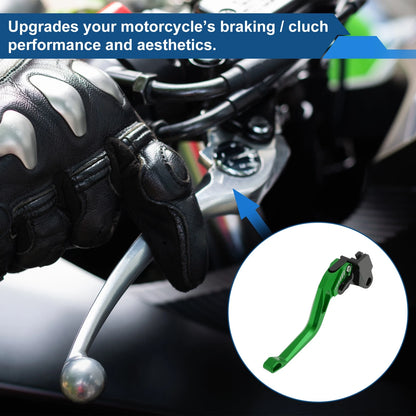 Adjustable Short Brake Clutch Levers for Kawasaki ZX6R ZX-6R 636 Green