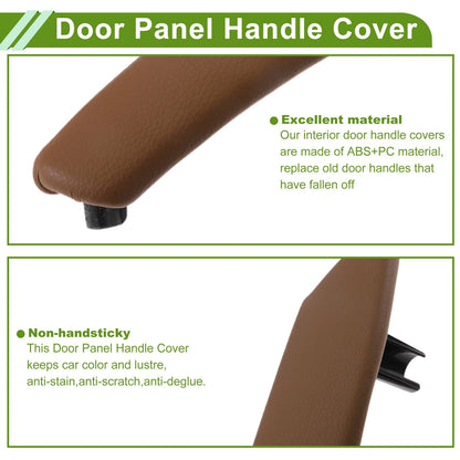 Door Panel Handle Pull Trim Cover for BMW X5 (2008-2013) Light Brown