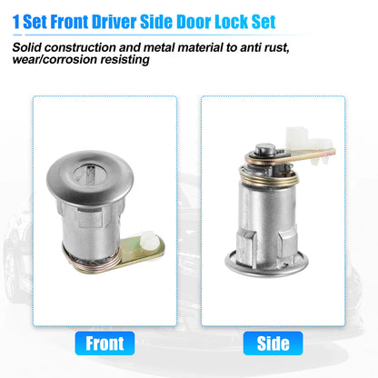 Door Lock Cylinder Set with Keys for Toyota Corolla (1970-1982)