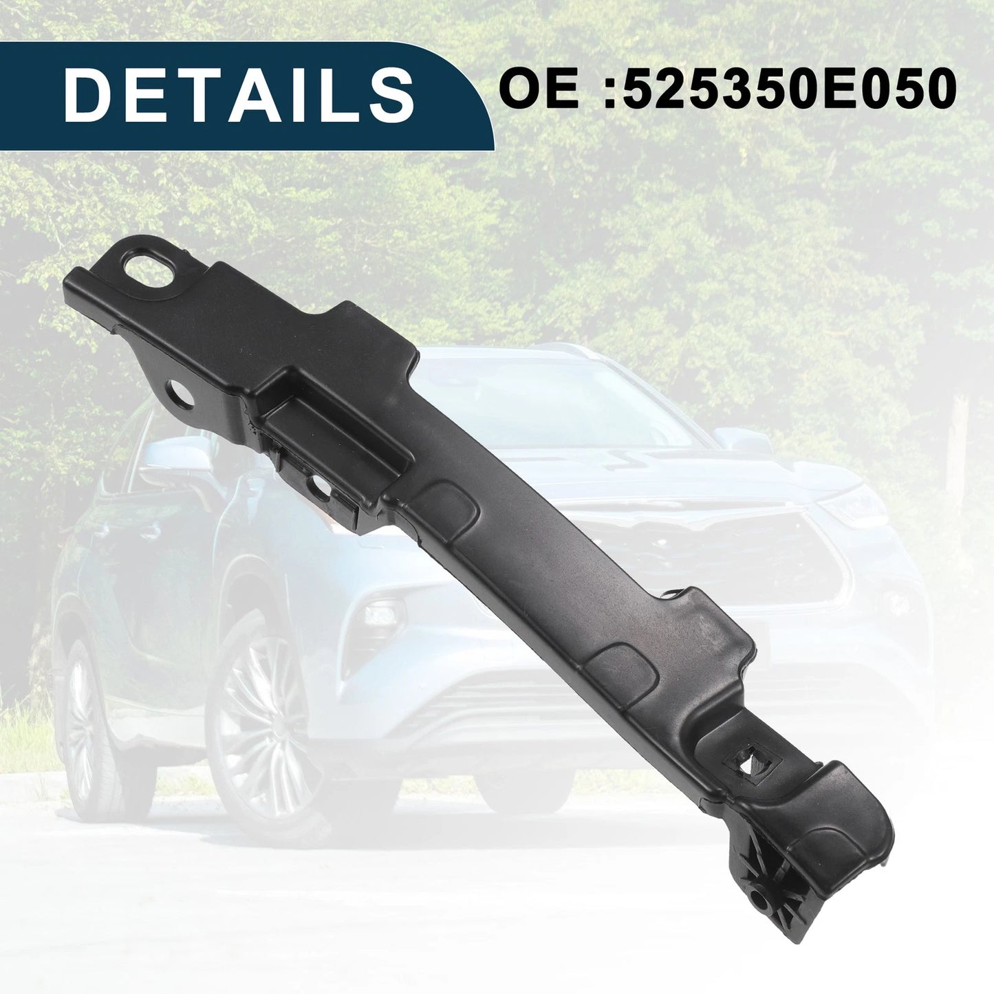 Right Front Bumper Retainer Bracket for Toyota Highlander (2001-2023)