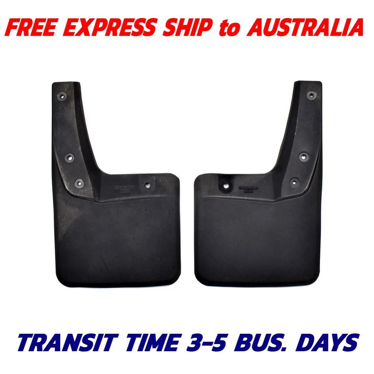 Splash Guard Mud Flap Rubber Rear Pair Fits Toyota Hilux Revo 4WD Ute 2015-19