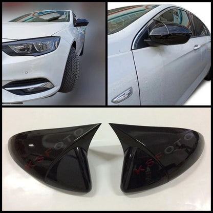 Side View Mirror Covers for Opel Insignia (2017-2022) 2 Piece Gloss Black