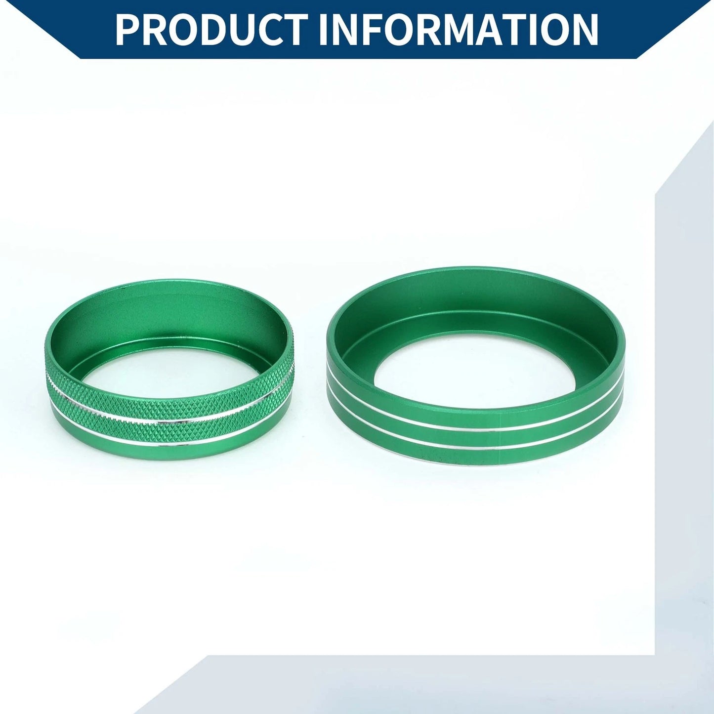Headlight Switch Knob Cover for Ford Mustang 2015-2021 - 3 x Green Covers