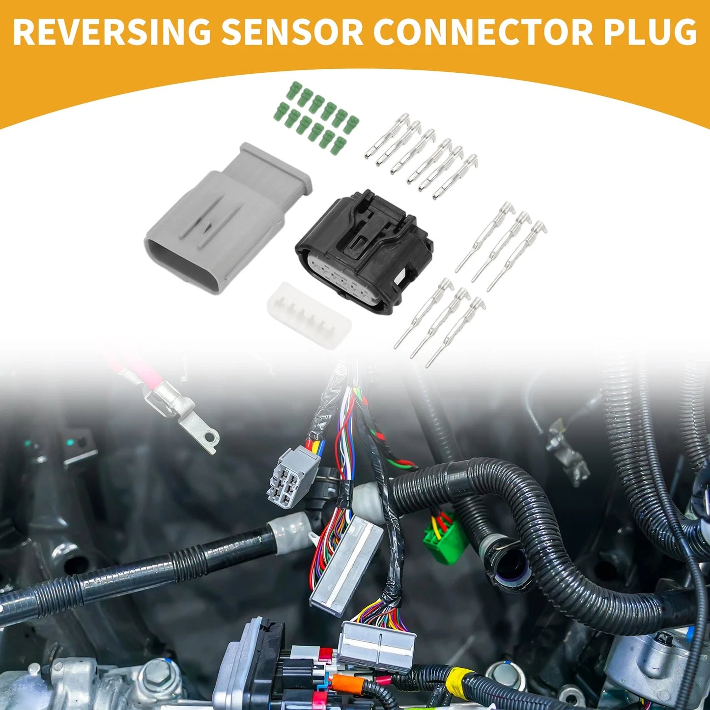 6 Pin Reversing Sensor Connector Plug for Toyota Mazda