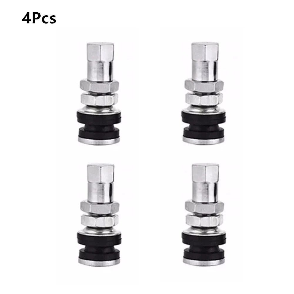 4 Pcs Metal Tubeless Tire Valve for Car TR161 Wheel Rim (No Year Specified)